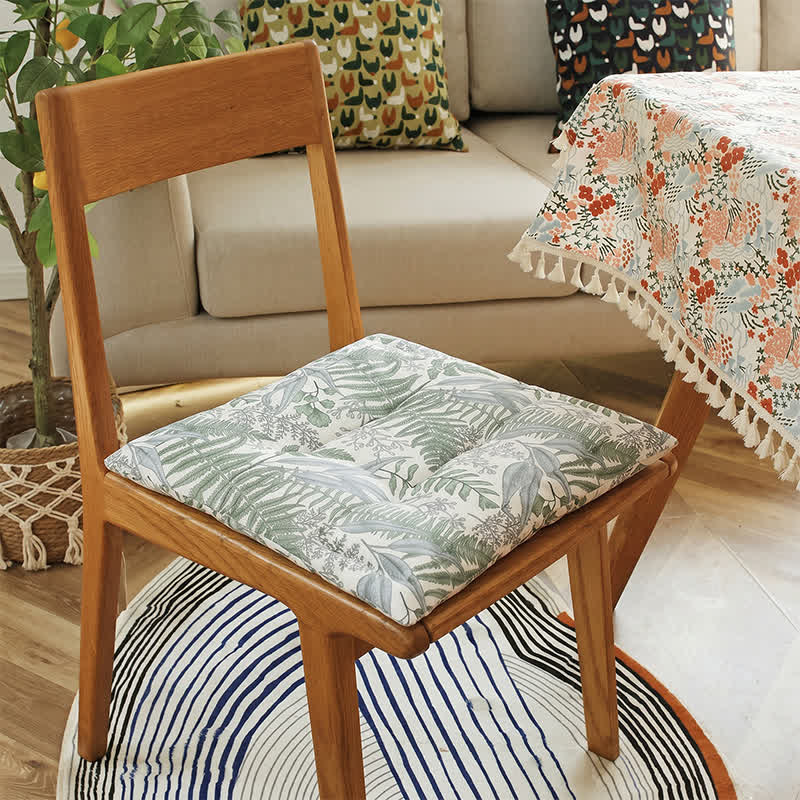 Coussin de chaise Ownkoti en mousse à mémoire de forme rafraîchissante à motif de feuilles de fougère - image 2