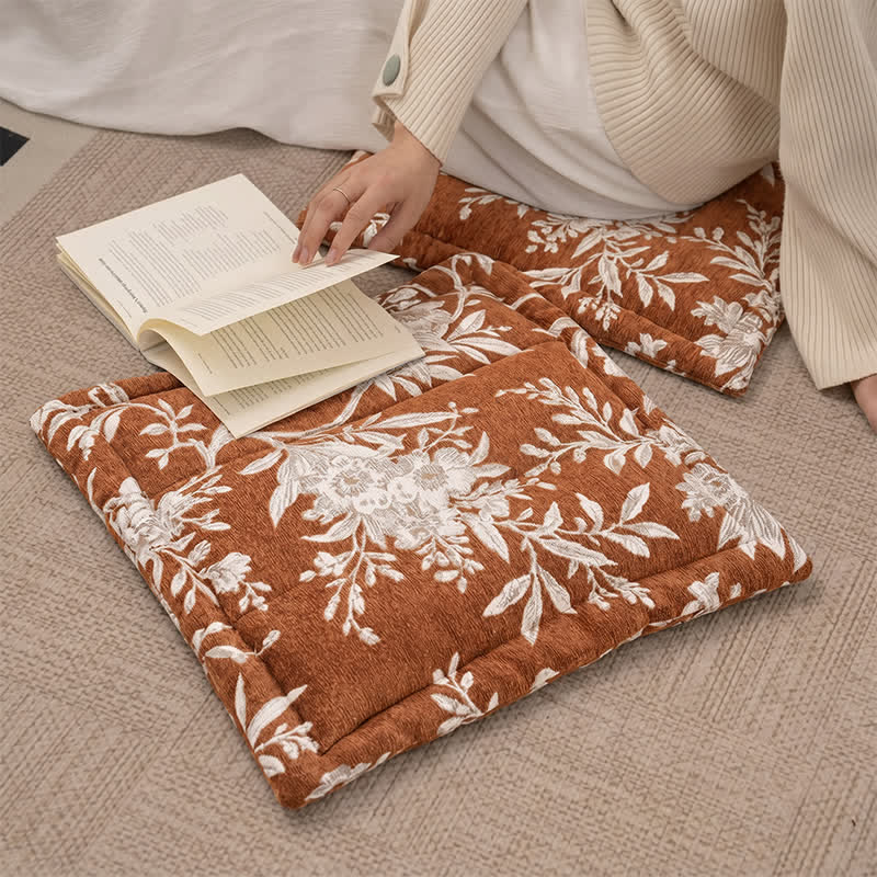 Coussin de chaise à nouer Ownkoti Vintage Floral Chenille - image 3