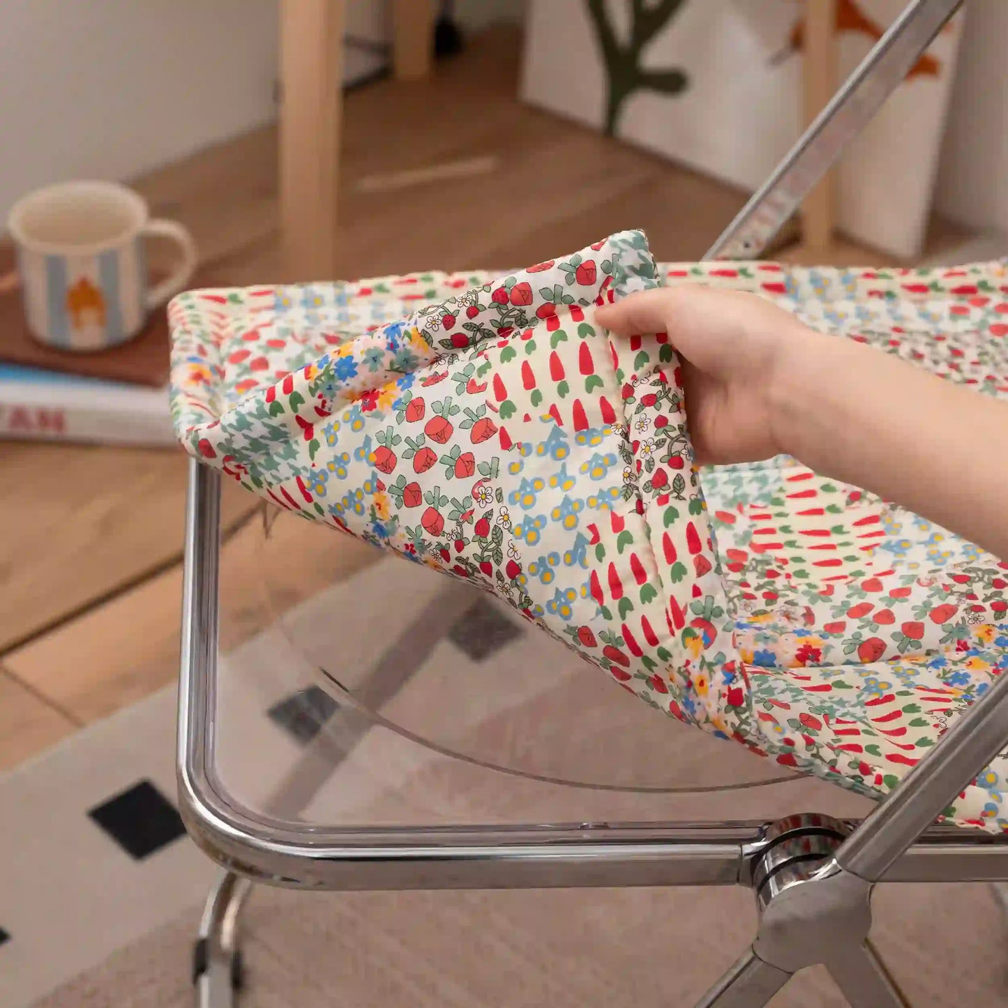 Coussin de chaise à patchwork floral Ownkoti Cottage - image 4