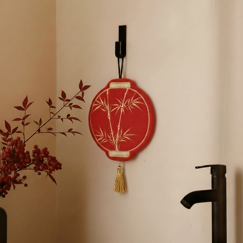 Serviette de toilette Ownkoti Lunar en polaire de bambou corail rouge lunaire - Rouge - 9'' × 9'' - 2 pièces - image 0