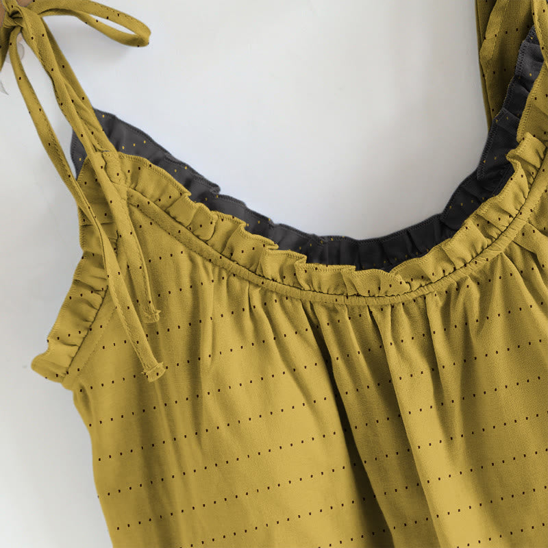 Ensemble de détente Ownkoti : débardeur et pantalon texturés unis - image 2