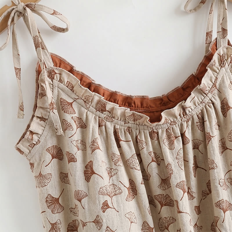 Ensemble de détente Ownkoti à fleurs romantiques (débardeur et pantalon) - image 4