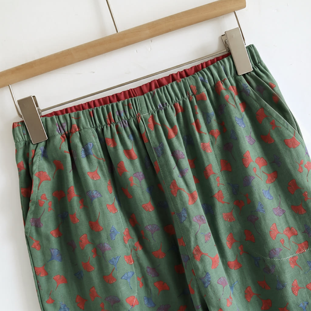 Ensemble de détente Ownkoti à fleurs romantiques (débardeur et pantalon) - image 11