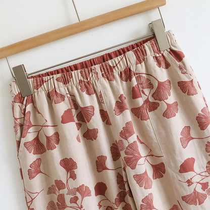 Ensemble de détente Ownkoti à motif botanique (débardeur et pantalon) - image 11