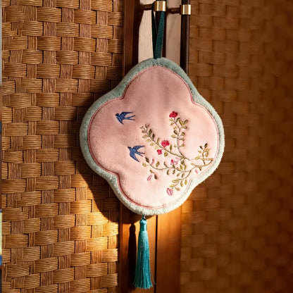 Serviette de toilette en polaire corail Ownkoti à motif d'oiseaux et de fleurs - image 3