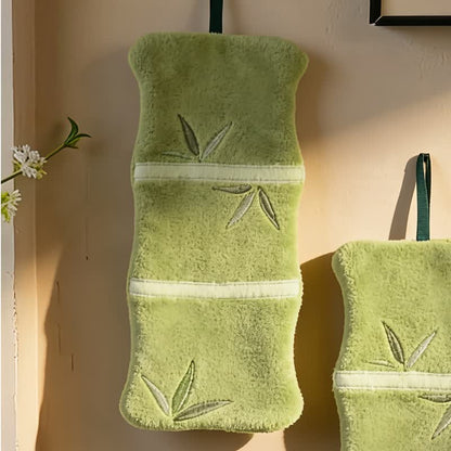 Serviette de toilette Ownkoti en polaire corail et feuille de bambou - image 4
