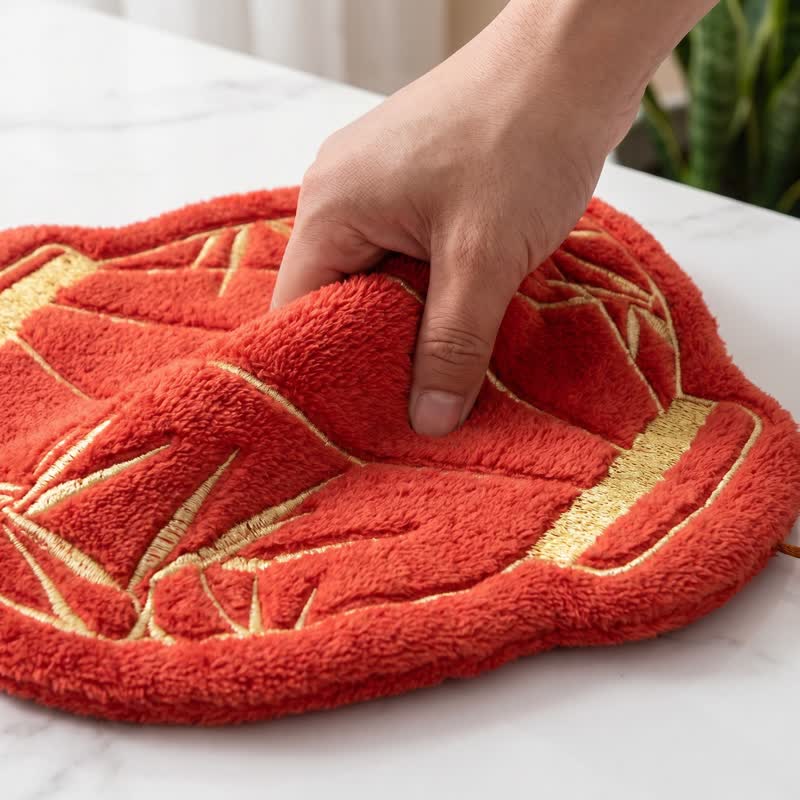 Serviette de toilette Ownkoti Lunar en polaire de bambou corail rouge lunaire - image 3