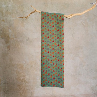 Tissu jacquard en coton à feuilles de ginkgo Ownkoti - image 9