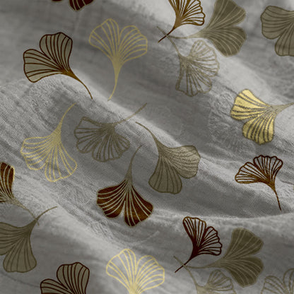 Robe midi d'intérieur à bretelles et motif feuille de ginkgo Ownkoti - image 29
