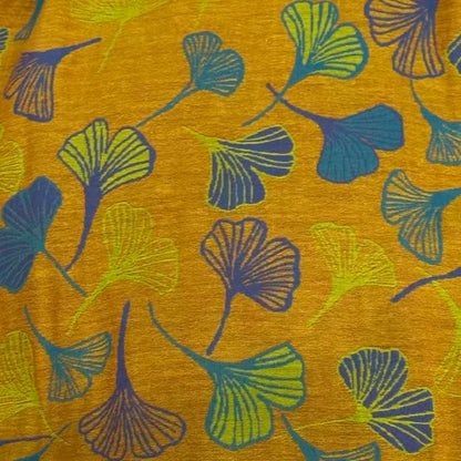 Robe midi d'intérieur à bretelles et motif feuille de ginkgo Ownkoti - image 59