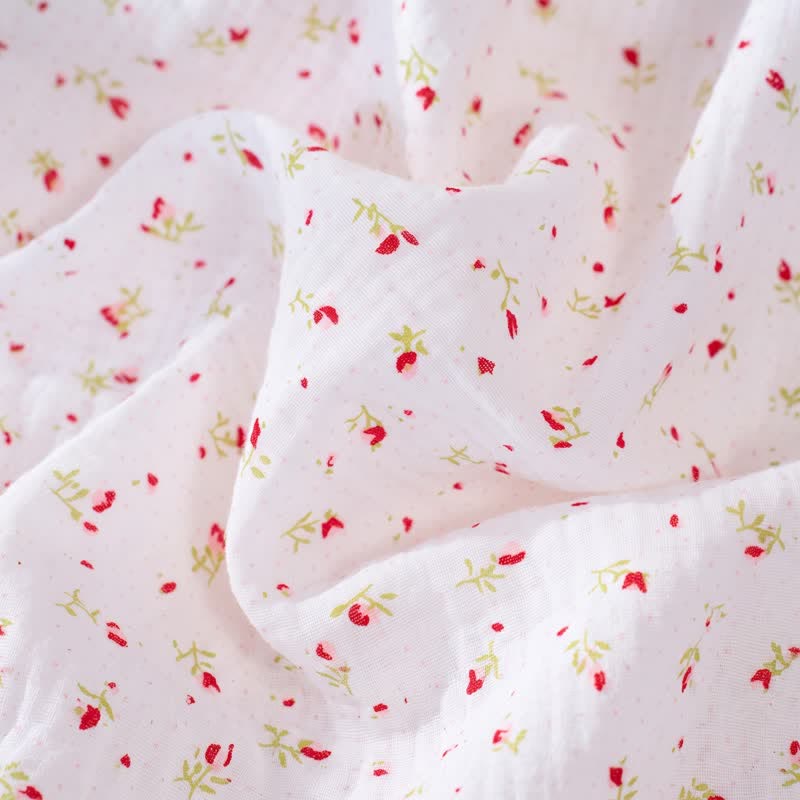 Robe d'intérieur à bretelles volantées et fleurs en coton Ownkoti - image 4