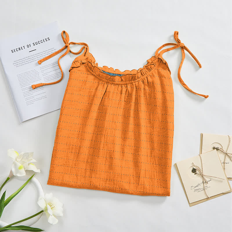 Robe d'intérieur Ownkoti délavée à bretelles, couleur unie, couleur soleil - image 2