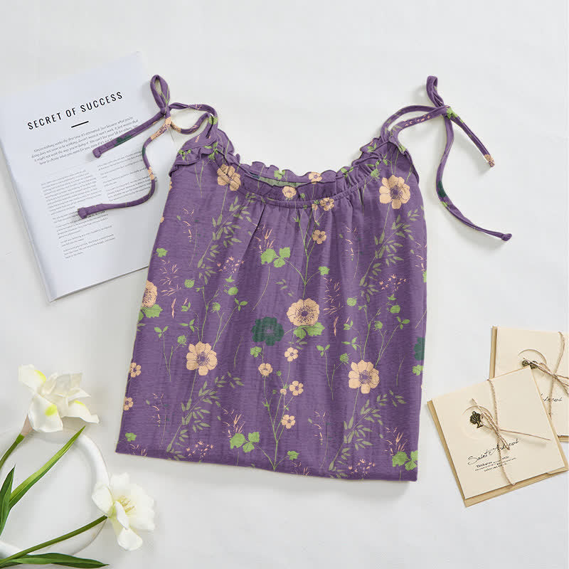 Robe longue bohème à bretelles et imprimé floral Ownkoti - image 2