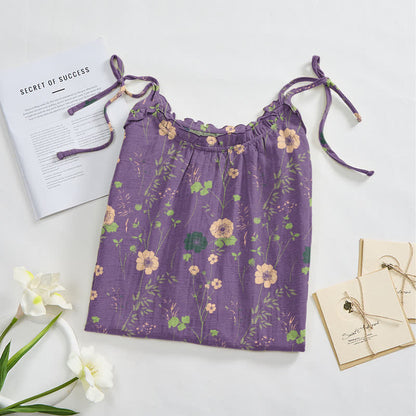 Robe longue bohème à bretelles et imprimé floral Ownkoti - image 2