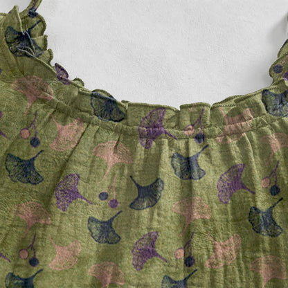 Robe d'intérieur à bretelles nouées et imprimé floral Ginkgo d'Ownkoti - image 13