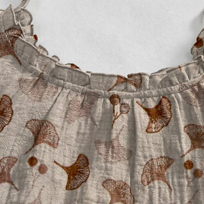 Robe d'intérieur à bretelles nouées et imprimé floral Ginkgo d'Ownkoti - image 23