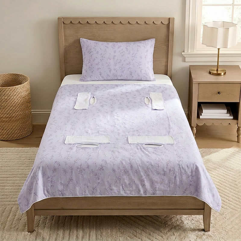 Couverture bébé en coton matelassé Ownkoti Lavande Fleur - image 1