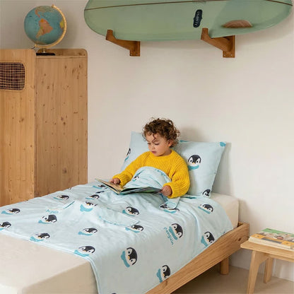 Couverture bébé en gaze de coton Ownkoti Penguin Dream - image 3