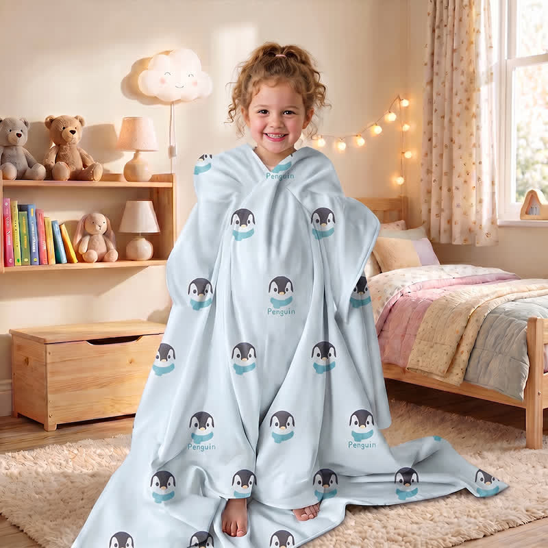 Couverture bébé en gaze de coton Ownkoti Penguin Dream - image 1