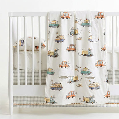Couverture d'été pour bébé en gaze de coton Ownkoti Bus - image 4