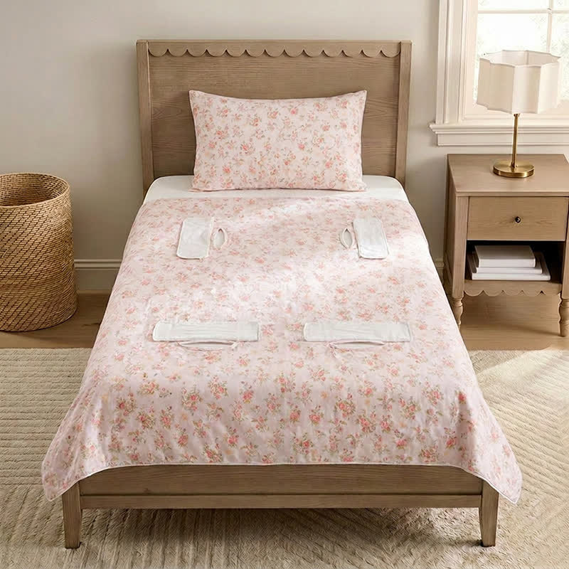 Couverture bébé en gaze de coton à motif floral doux Ownkoti - image 2