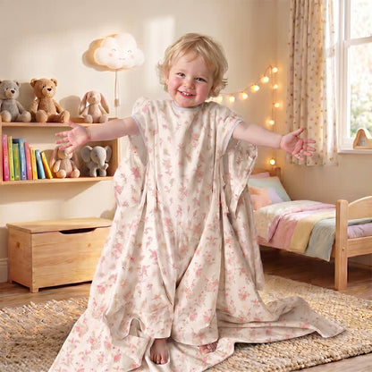 Couverture bébé en gaze de coton à motif floral doux Ownkoti - image 1