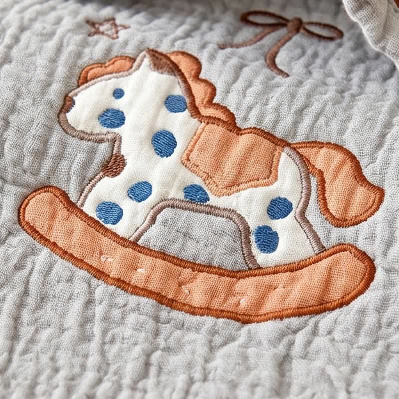 Couverture matelassée rafraîchissante pour bébé Ownkoti Happy Pony en lyocell - image 4