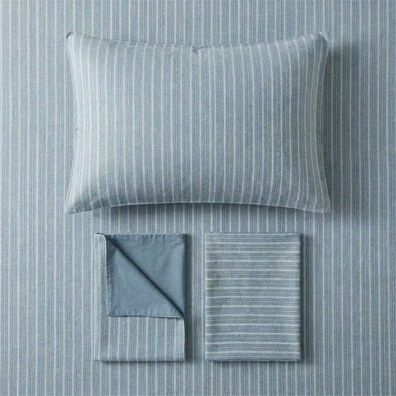 Ensemble de literie Ownkoti Nordic Stripe en coton pour lit simple XL - image 3