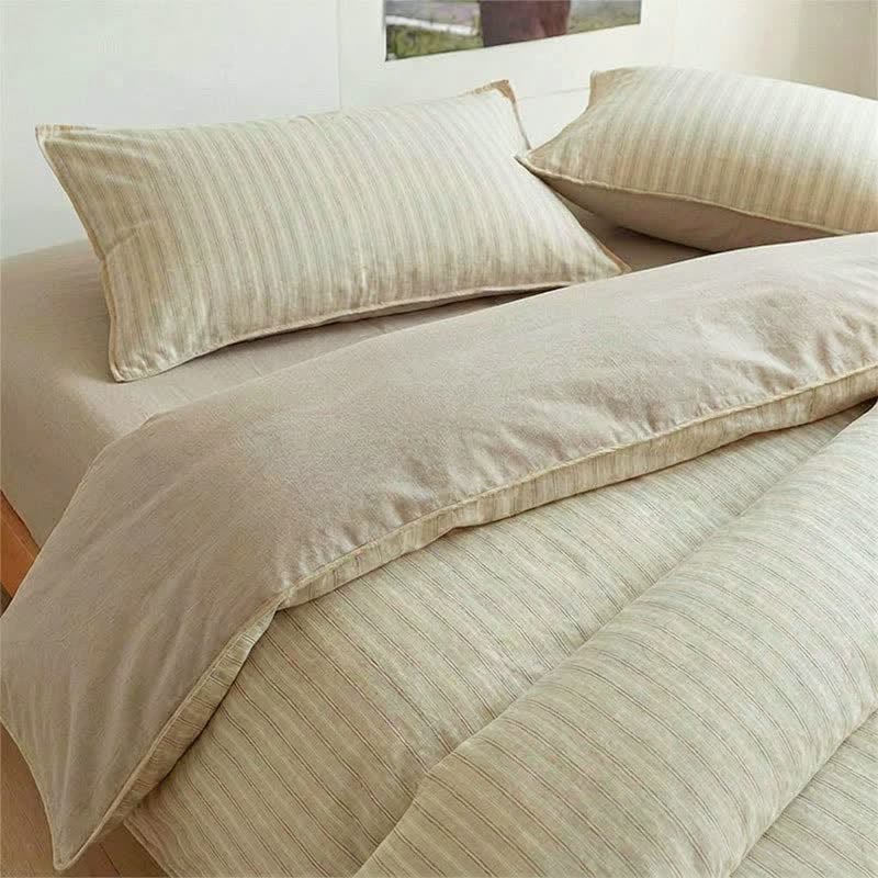 Ensemble de literie Ownkoti Nordic Stripe en coton pour lit simple XL - image 8