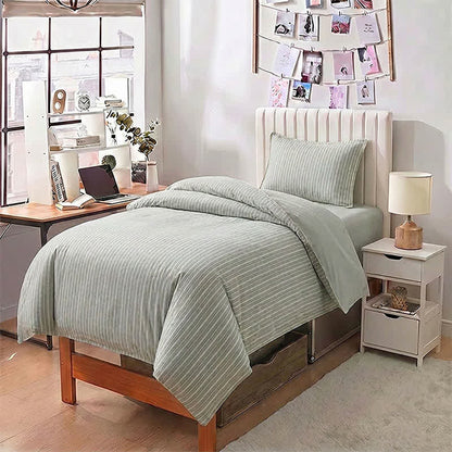 Ensemble de literie Ownkoti Nordic Stripe en coton pour lit simple XL - image 13
