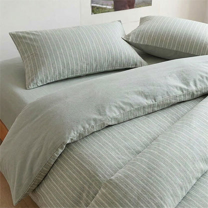 Ensemble de literie Ownkoti Nordic Stripe en coton pour lit simple XL - image 14