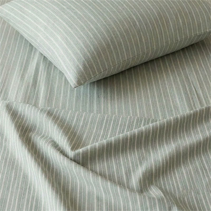 Ensemble de literie Ownkoti Nordic Stripe en coton pour lit simple XL - image 16