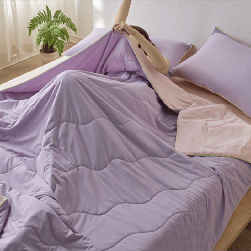 Couette d'été légère et rafraîchissante double face Ownkoti - Violet - 79" × 91" - image 10