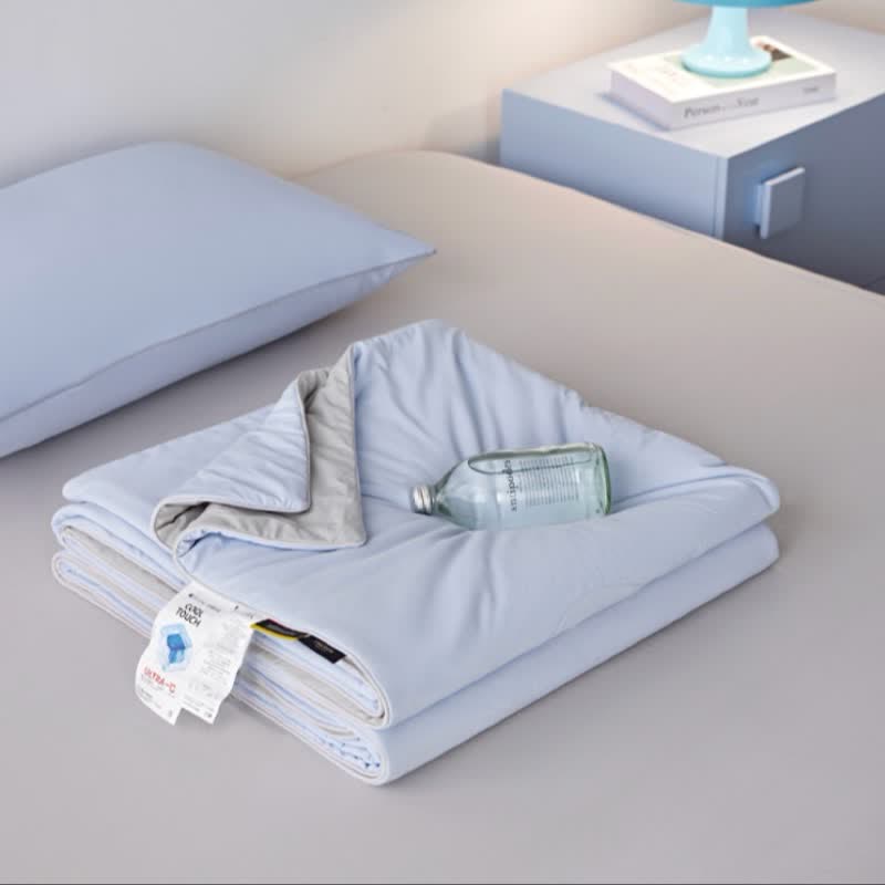 Couette d'été légère et rafraîchissante de style nordique Ownkoti - Bleu vif - 79" × 91" - image 6
