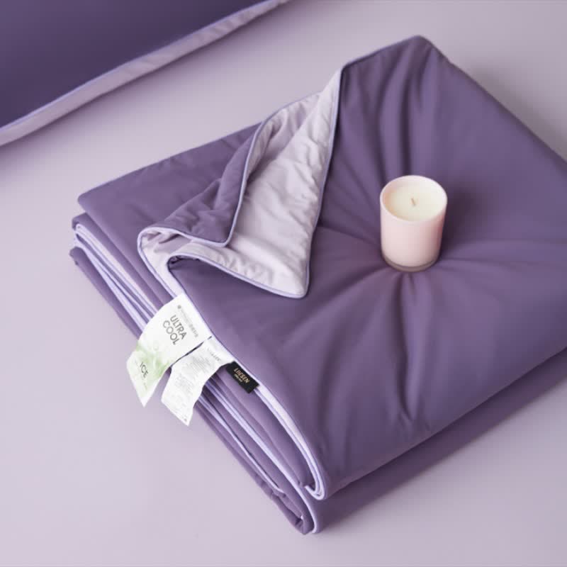 Couette d'été légère et rafraîchissante de style nordique Ownkoti - Violet profond - 79" × 91" - image 18