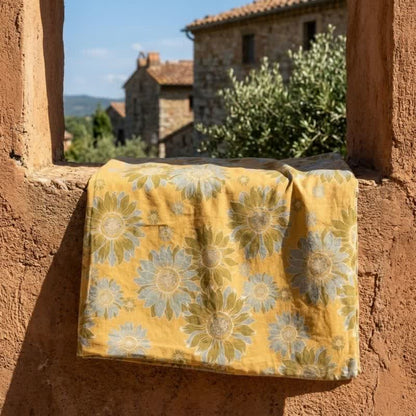 Couverture en coton Ownkoti Vintage Orange Tournesol - image 4