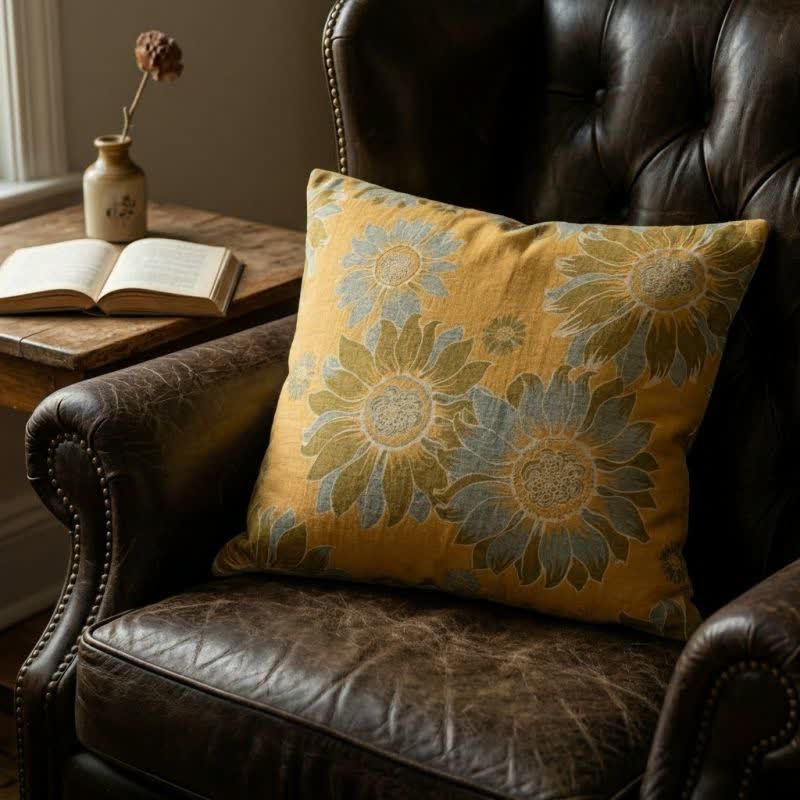 Coussin décoratif à motif tournesol Ownkoti Garden - image 4