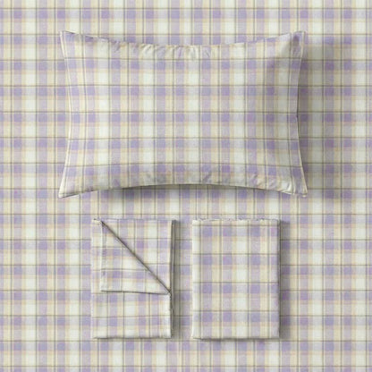 Ensemble de literie pour dortoir Ownkoti à carreaux pastel, lit simple XL - image 8