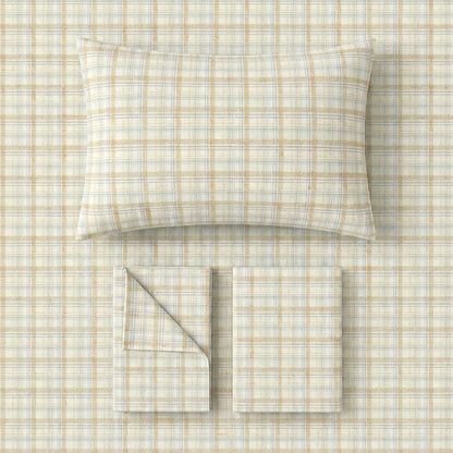 Ensemble de literie pour dortoir à carreaux épais et fins Ownkoti - image 4