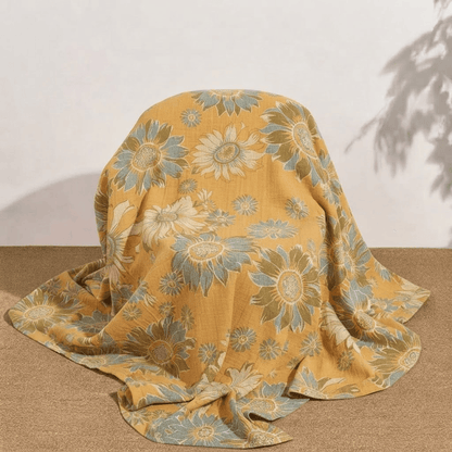 Couverture en coton Ownkoti Vintage Orange Tournesol - image 2