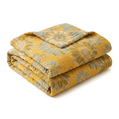 Couverture en coton Ownkoti Vintage Orange Tournesol - image 7