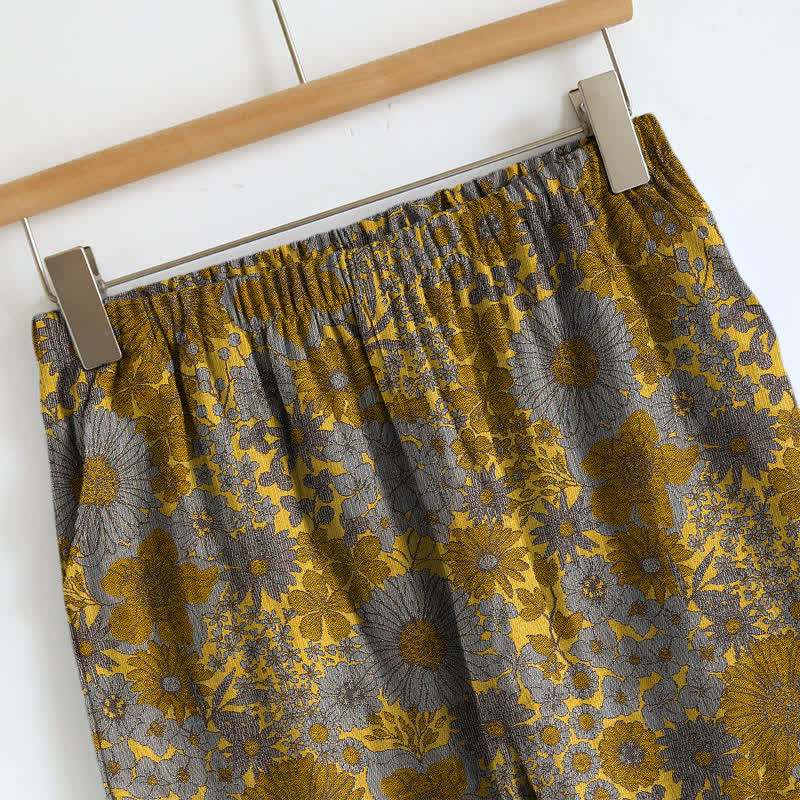 Ensemble de vêtements d'intérieur à bretelles et motif floral vintage Ownkoti - image 11