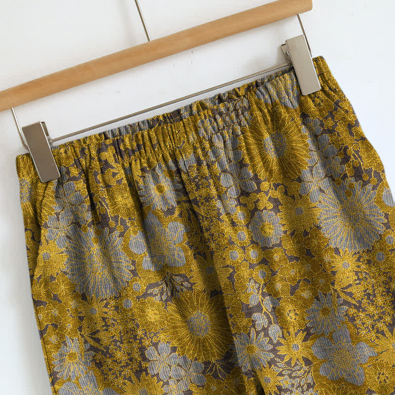 Ensemble de vêtements d'intérieur à bretelles et motif floral vintage Ownkoti - image 8