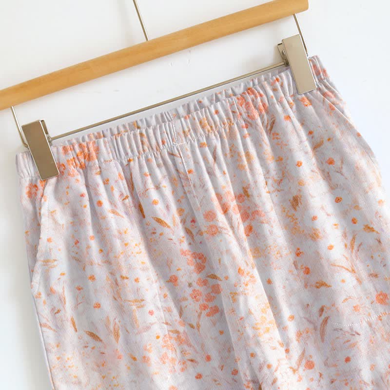 Ensemble de détente Ownkoti à bretelles fines et imprimé floral. - image 3