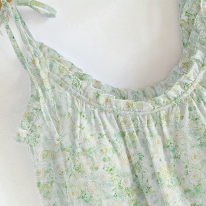 Ensemble de vêtements d'intérieur à bretelles et motif floral rose tendre Ownkoti - image 3