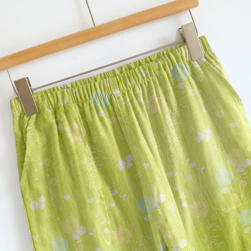 Ensemble lounge à bretelles et bretelles à motif floral doux Ownkoti - image 2