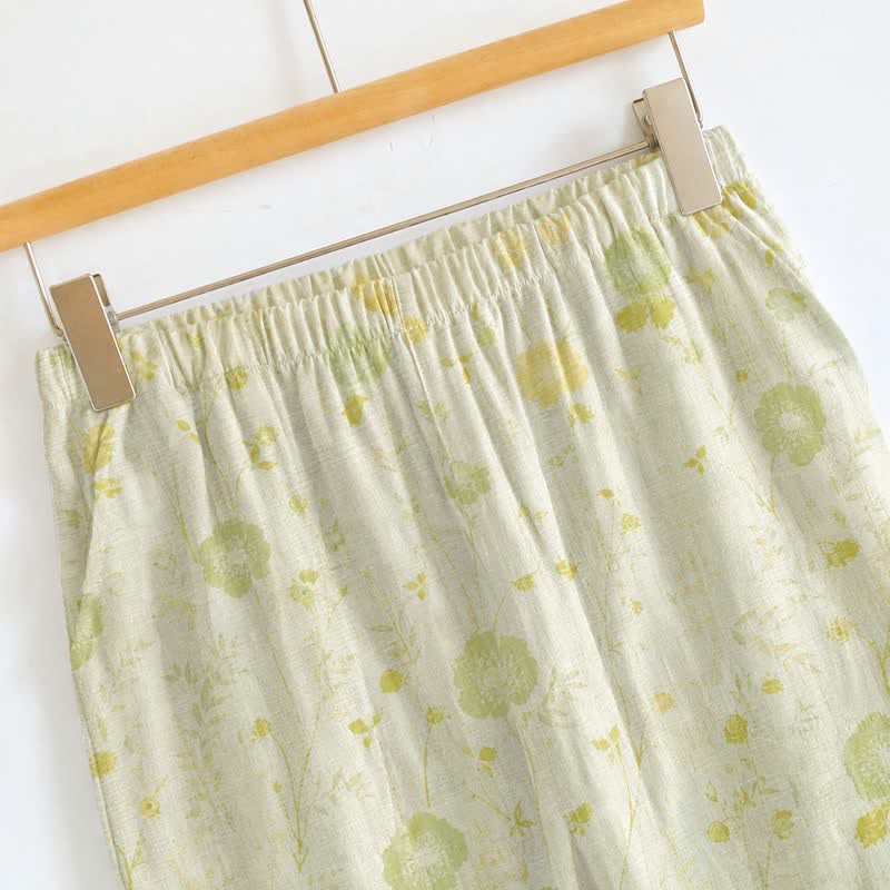 Ensemble lounge à bretelles et bretelles à motif floral doux Ownkoti - image 5