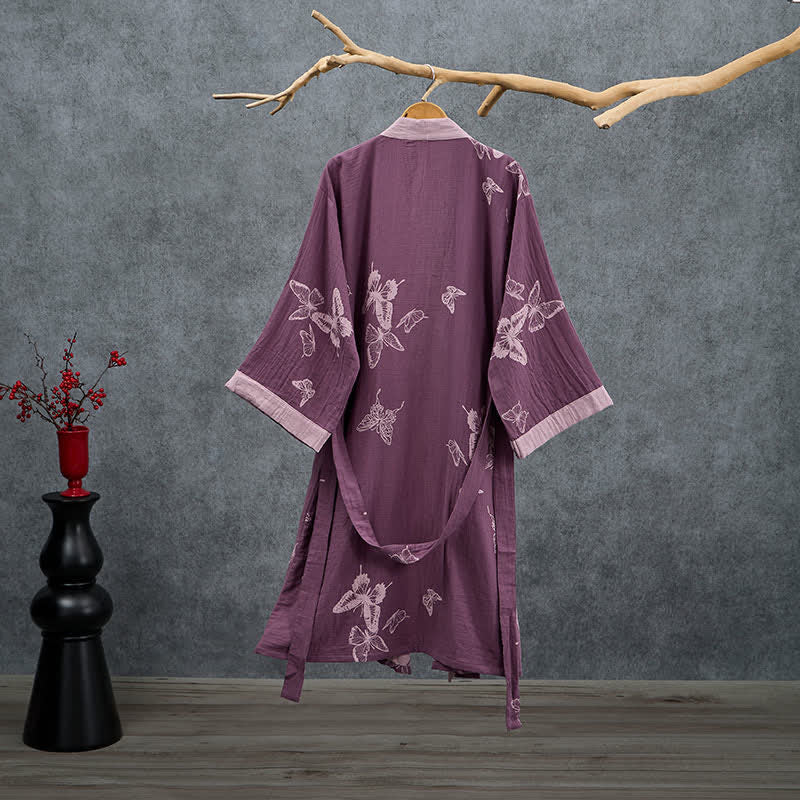 Kimono Ownkoti Butterfly en coton double gaze - image 1