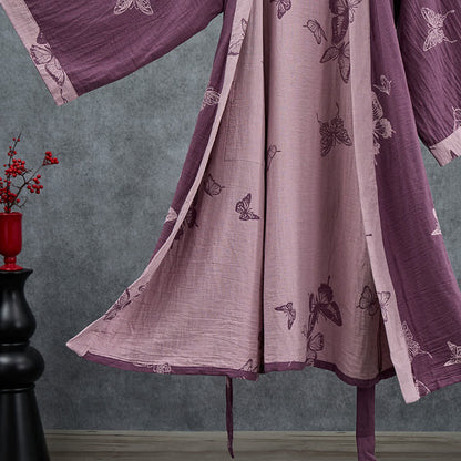 Kimono Ownkoti Butterfly en coton double gaze - image 4