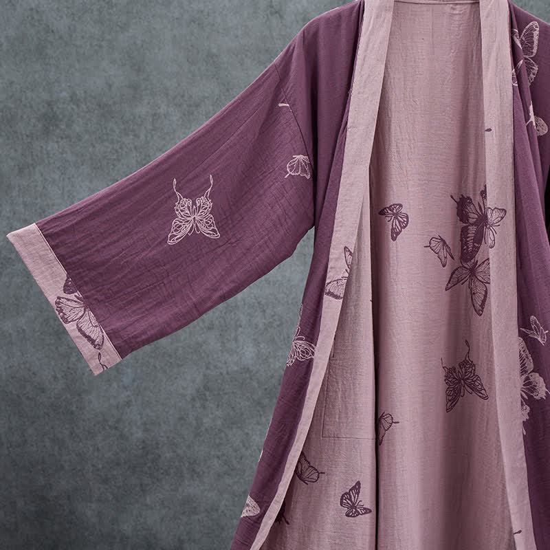 Kimono Ownkoti Butterfly en coton double gaze - image 2